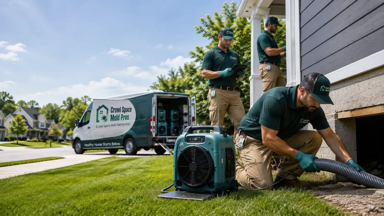Crawl Space Mold Removal in Wayne City, IL